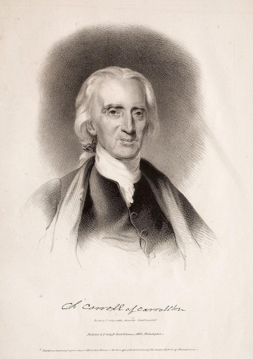 Charles Carroll fra Carrollton, Maryland, 1832. af Albert Newsam
