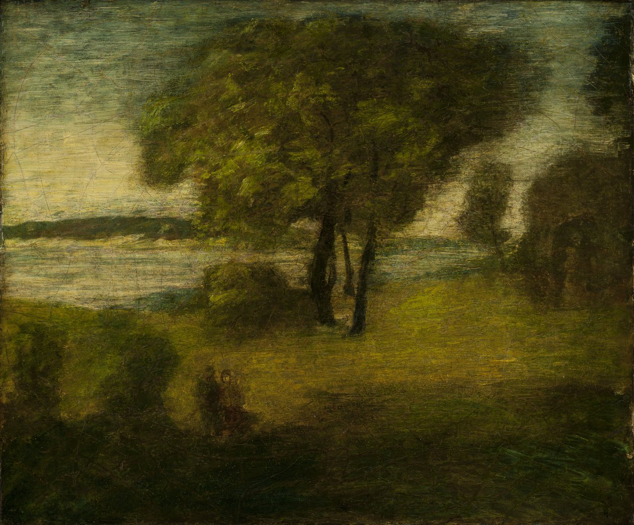 Floden, ca. 1890 af Albert Pinkham Ryder