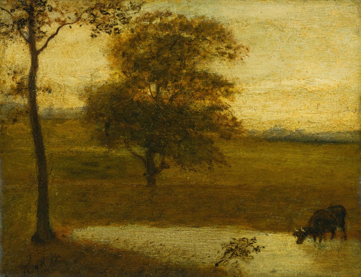 Vandingsstedet af Albert Pinkham Ryder