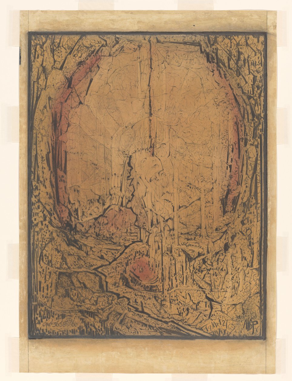 Opus 3658,59,60 (original titel på objekt) af Albert Plasschaert (signed by artist)