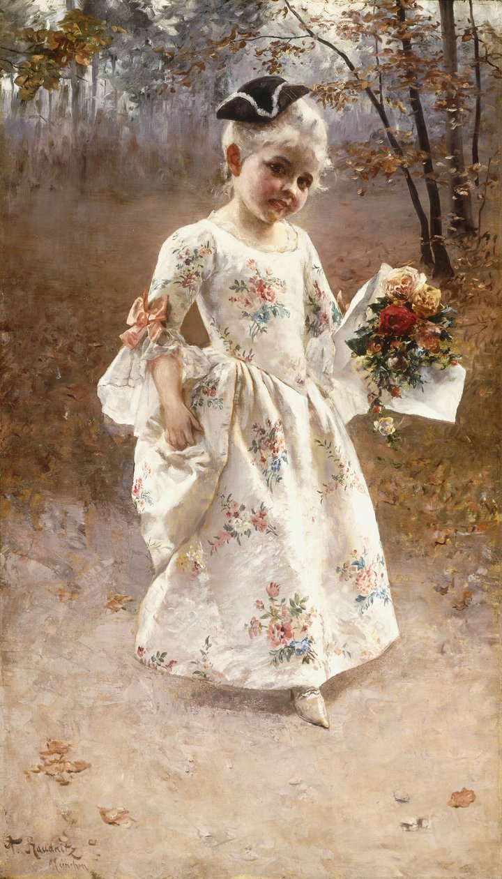 Den lille blomsterpige af Albert Raudnitz