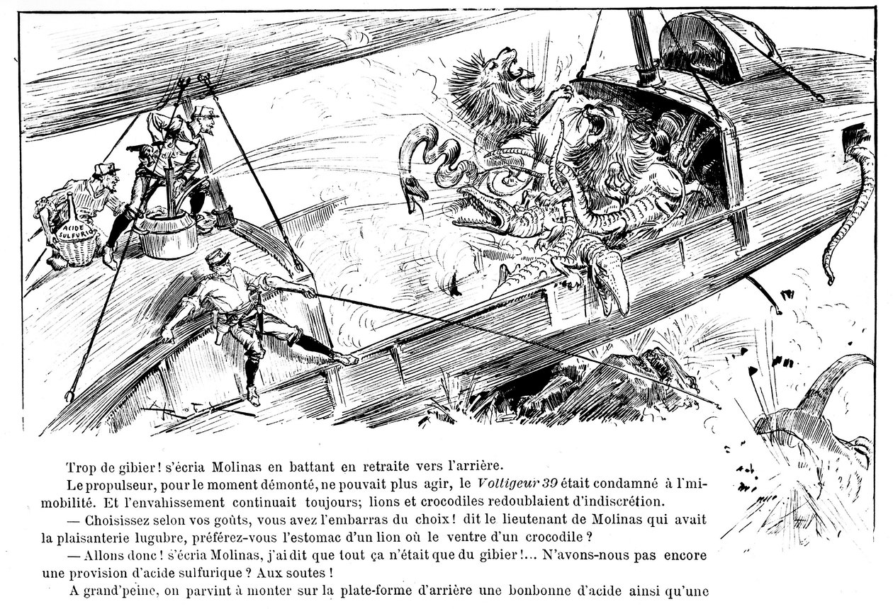 Anticipation: The Attack of the Voltigeur 39 - i "" The War in the 20th Century"" af A. Robida, red. Georges Decaux af Albert Robida