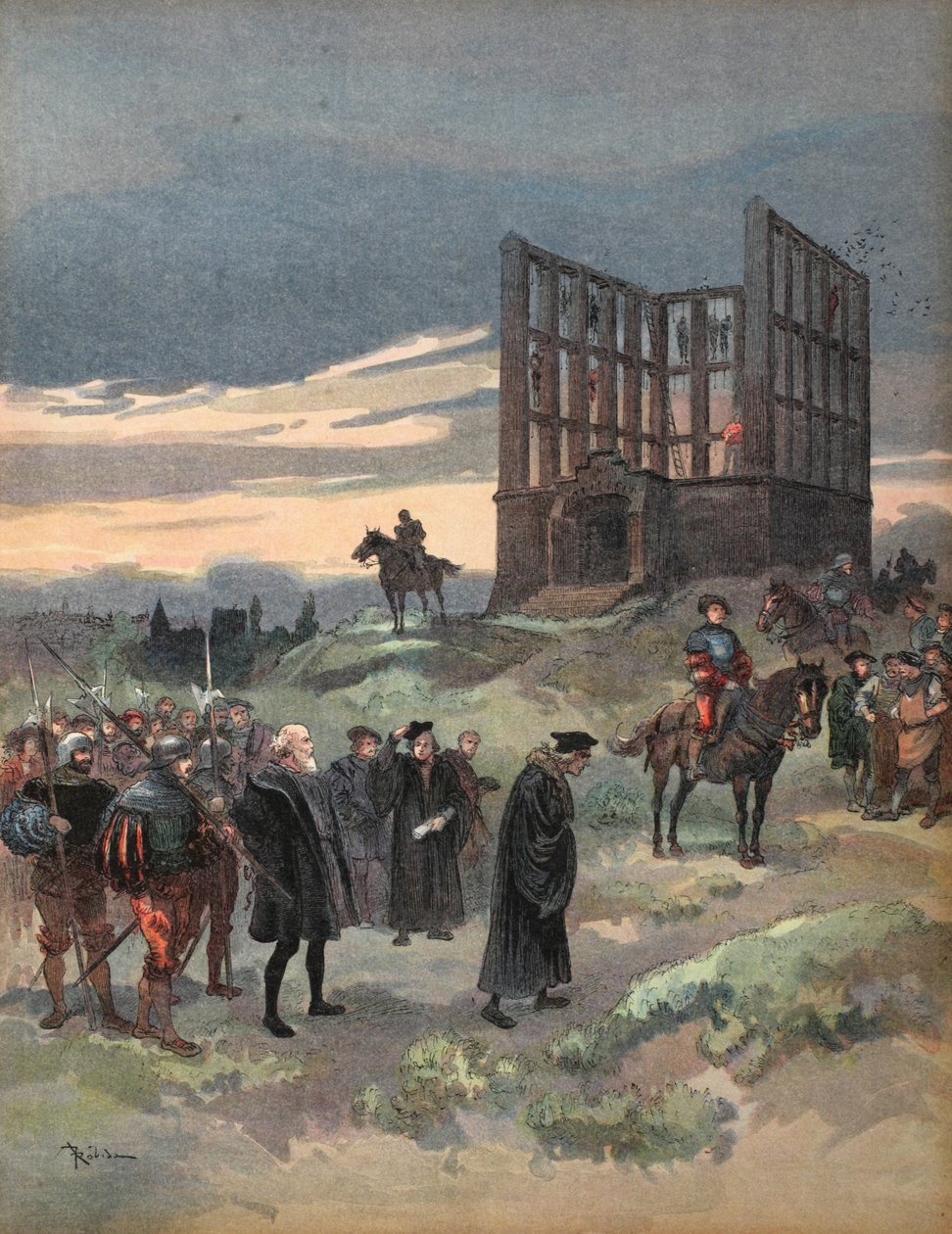 Superintendent Semblancay dømt til døden, illustration fra 