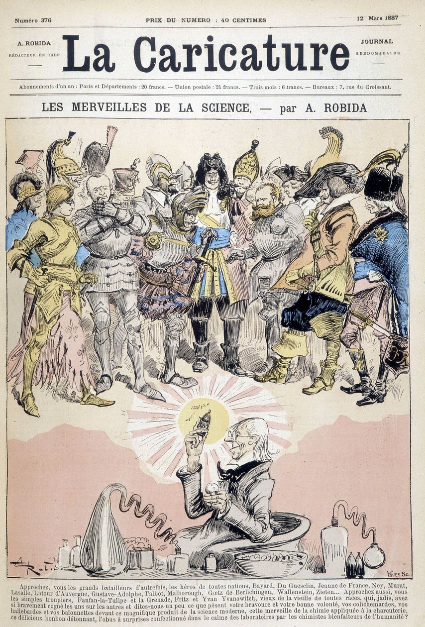 Videnskabens vidundere af Robida (kemiker og historiens helte) af Albert Robida