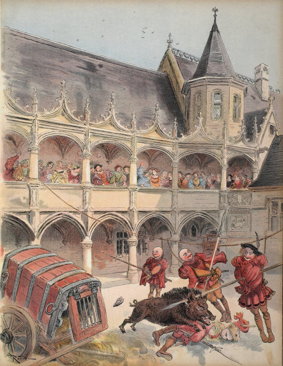 Vildsvinet fra Amboise, illustration fra 
