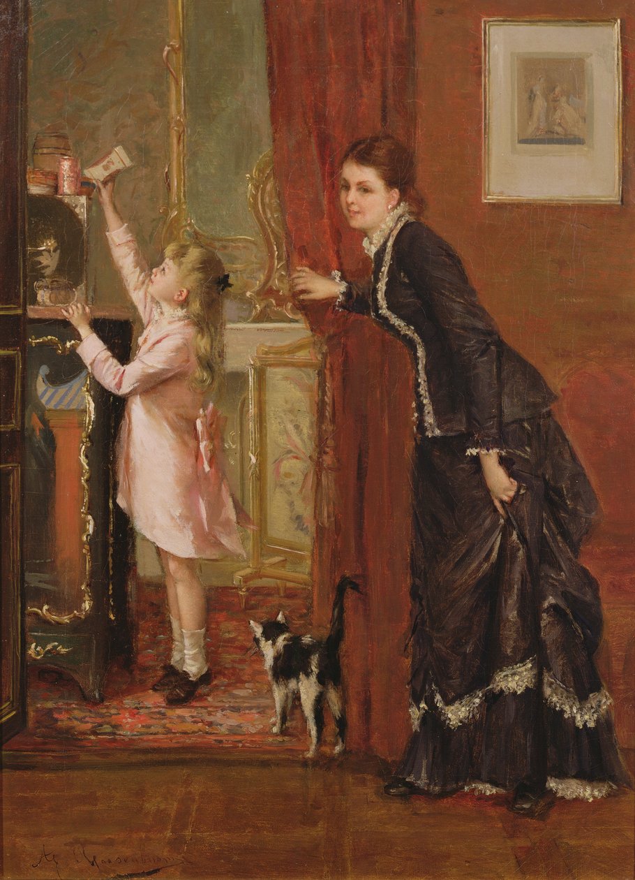 Sparer hendes lommepenge, 1800-tallet af Albert Roosenboom
