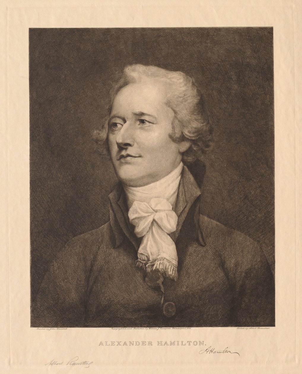 Alexander Hamilton, 1895. af Albert Rosenthal