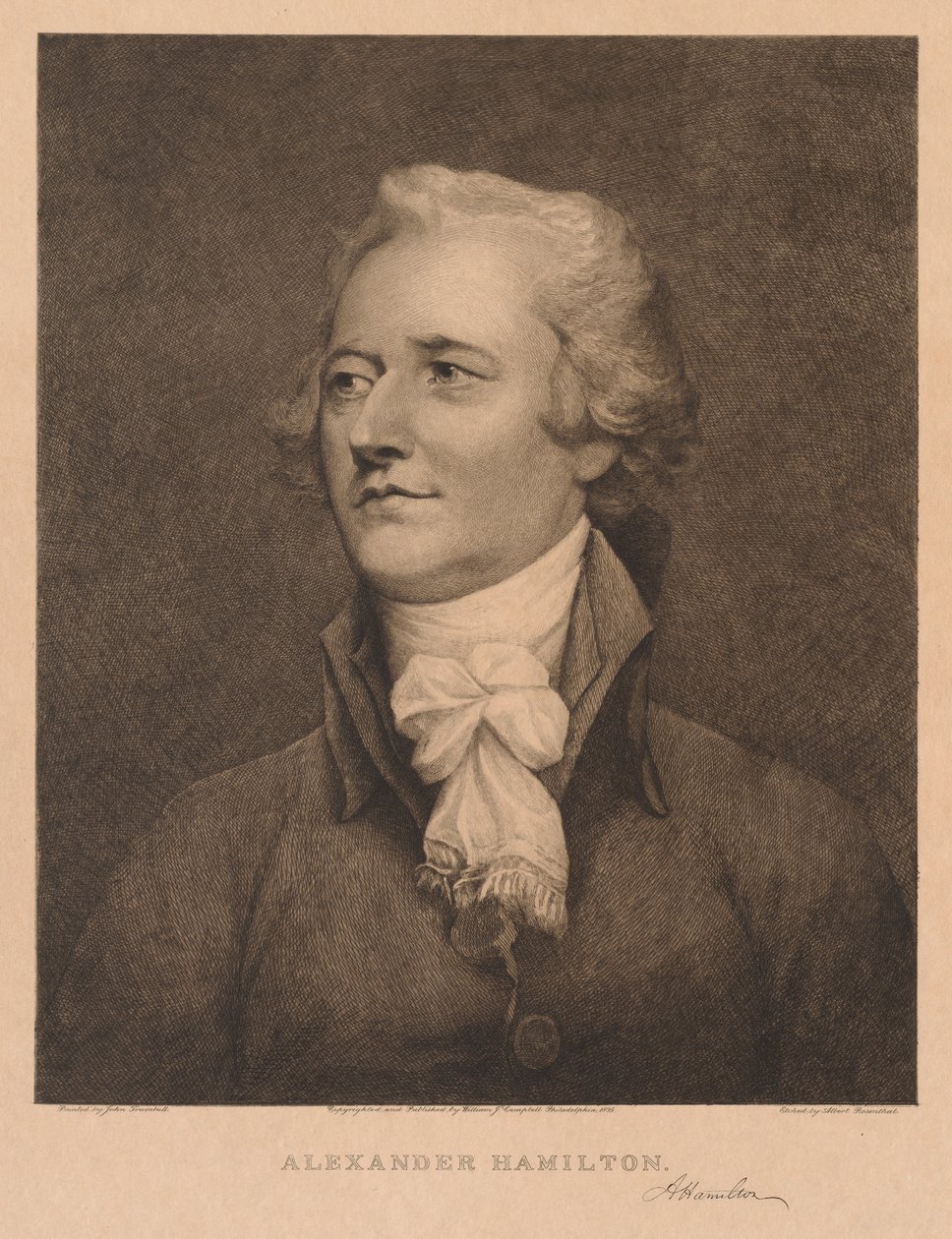 Alexander Hamilton, 1895. af Albert Rosenthal