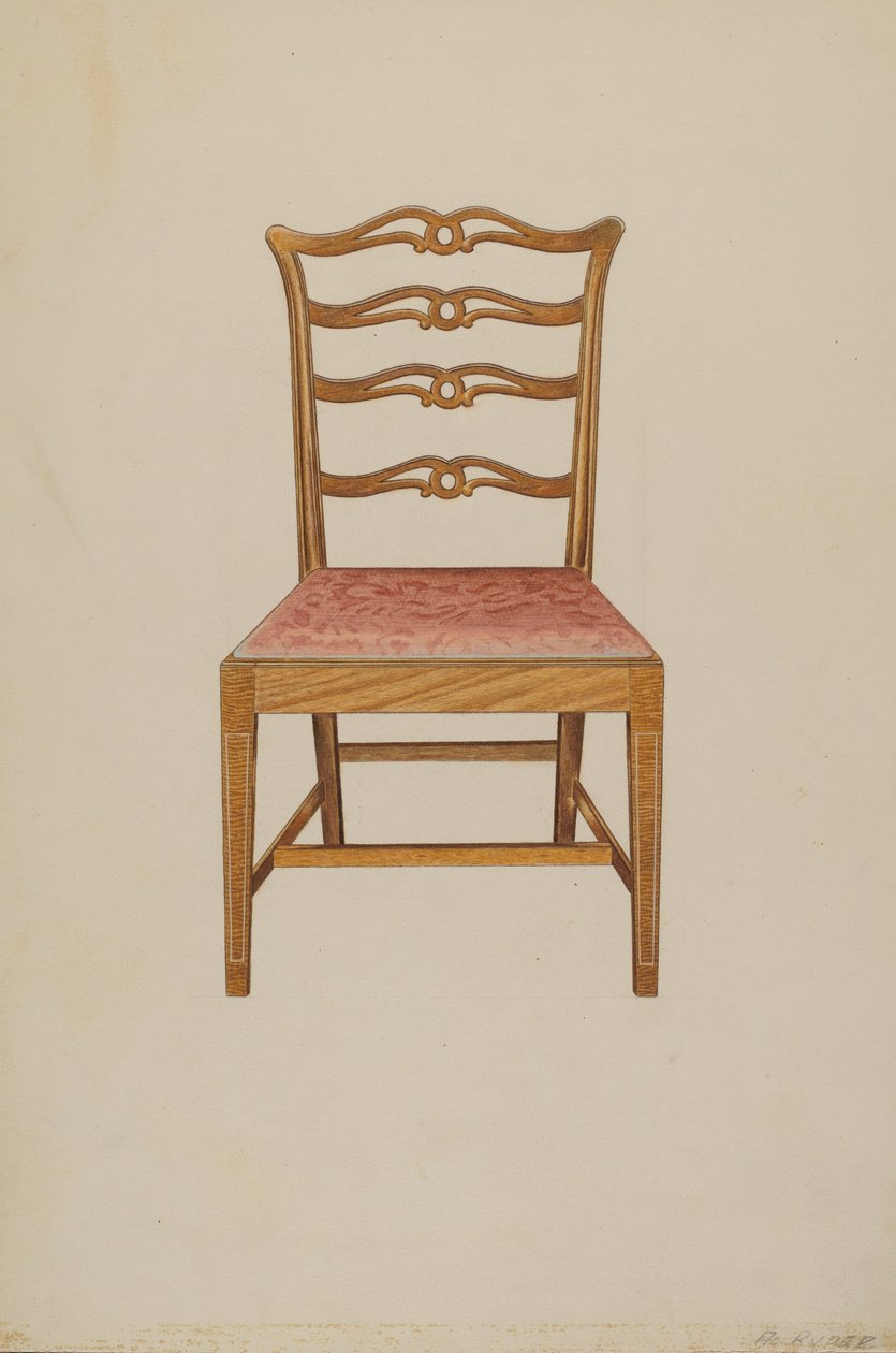 Ladderback stol af Albert Ryder