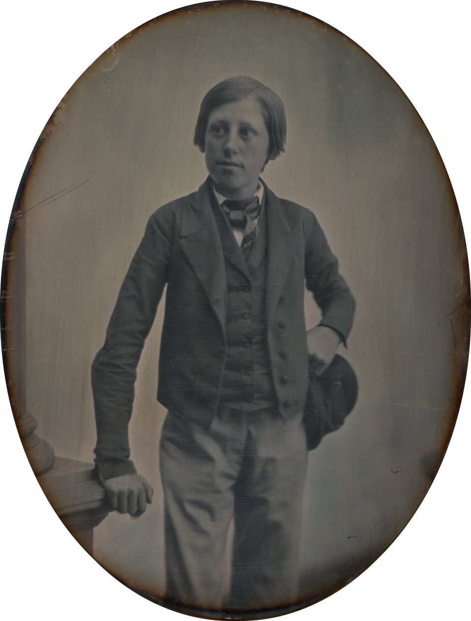 Portræt af en dreng af Albert Sands Southworth and Josiah Johnson Hawes