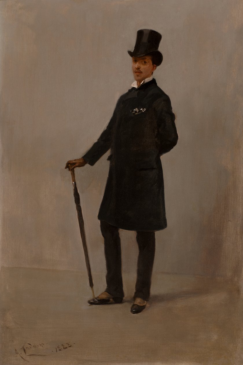 Harmony in Black (olie på lærred) af Albert Snr. Ludovici
