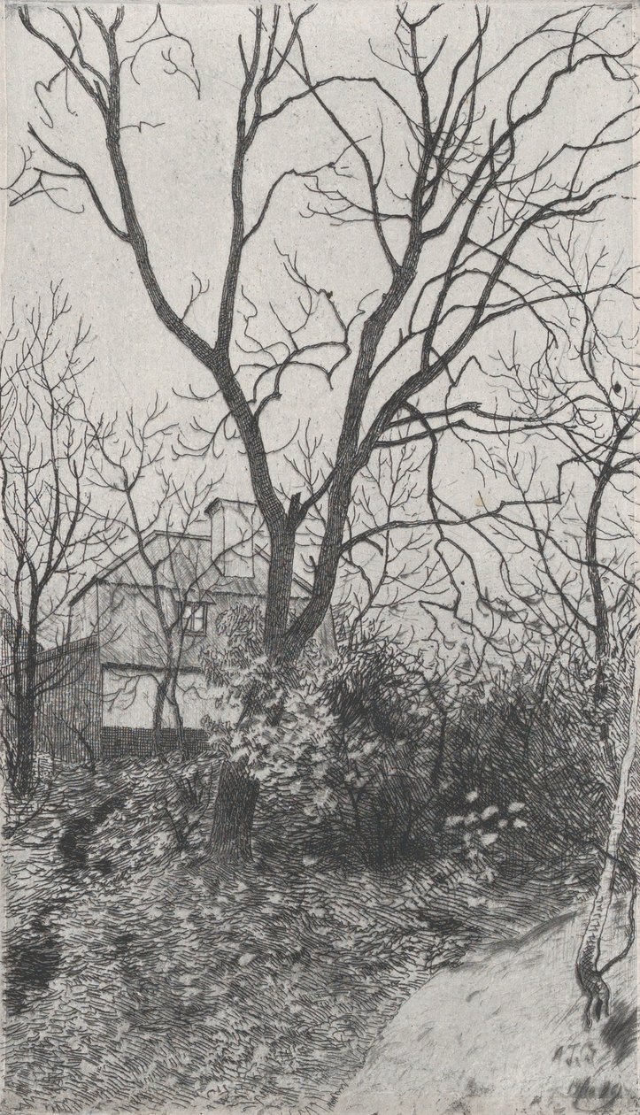 Efterår Efterår, fra porteføljen af ​​det svenske Fine Art Print Society Föreningen för Gr..., 1889. af Albert Theodor Gellerstedt