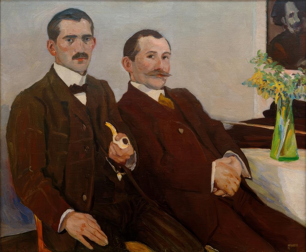 Albert Weisgerbers brødre Peter og Fritz af Albert Weisgerber
