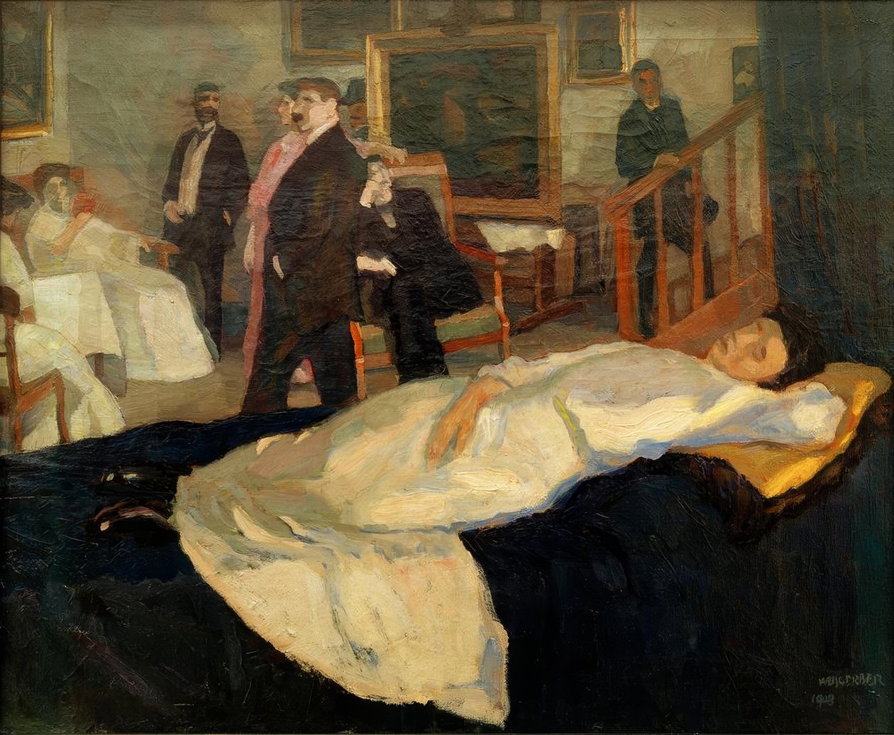 Atelierszene af Albert Weisgerber