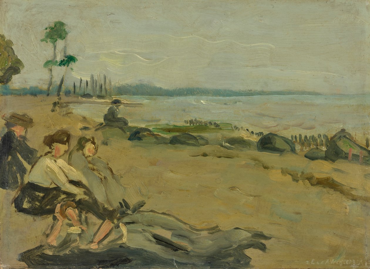 Badestrand af Albert Weisgerber
