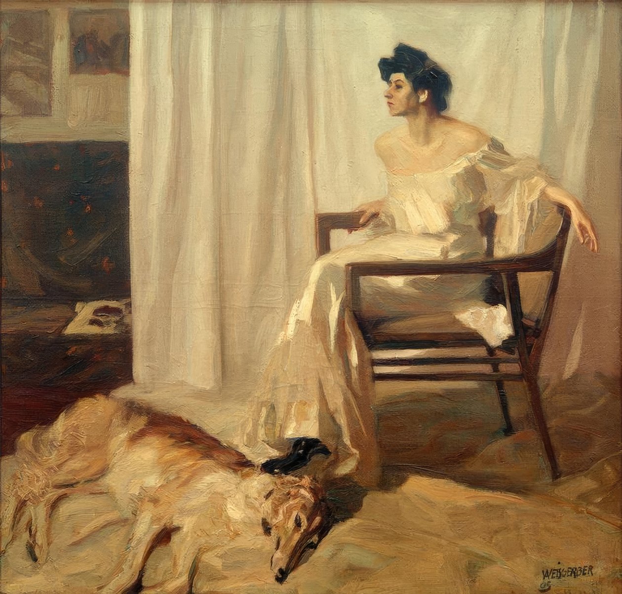Dame med mynde af Albert Weisgerber