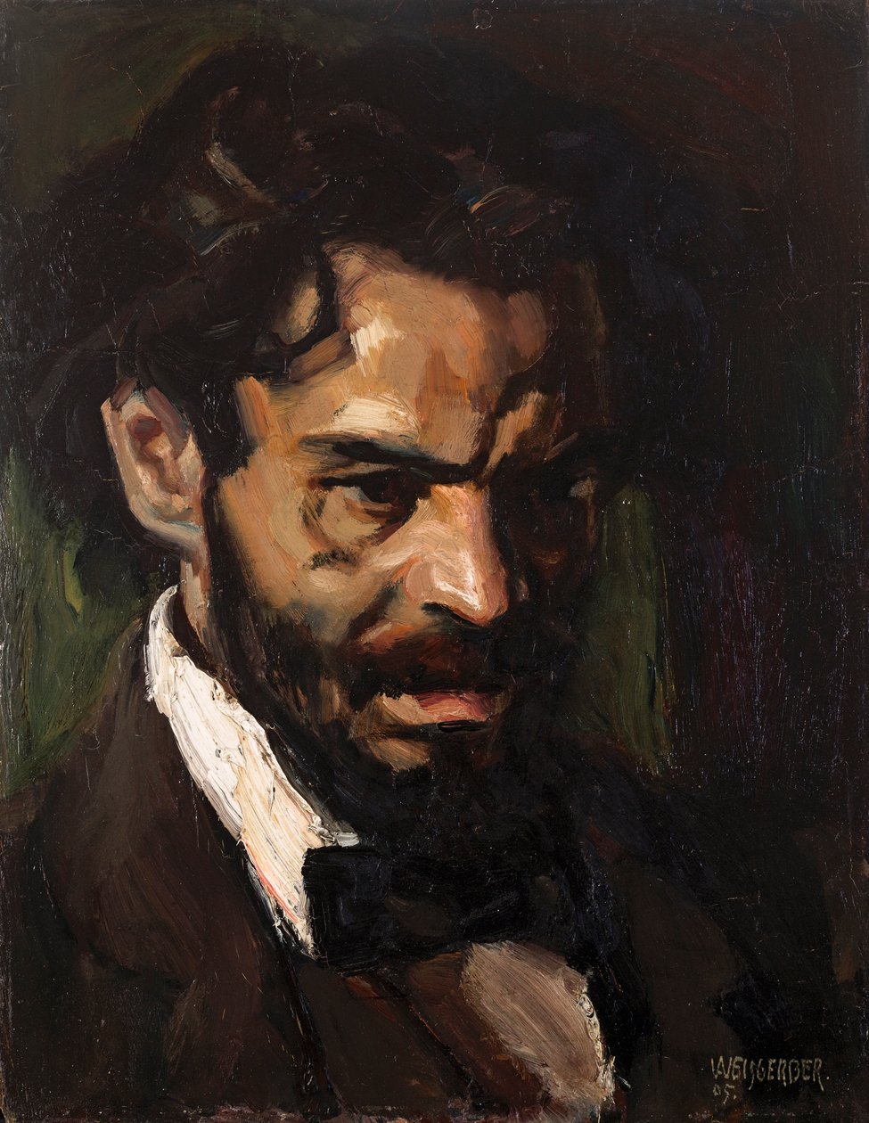 Digteren Ludwig Scharf af Albert Weisgerber