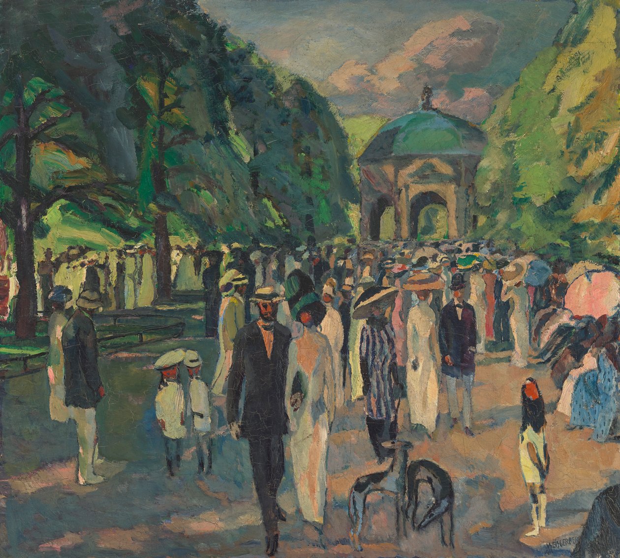 I Hofgarten i München af Albert Weisgerber
