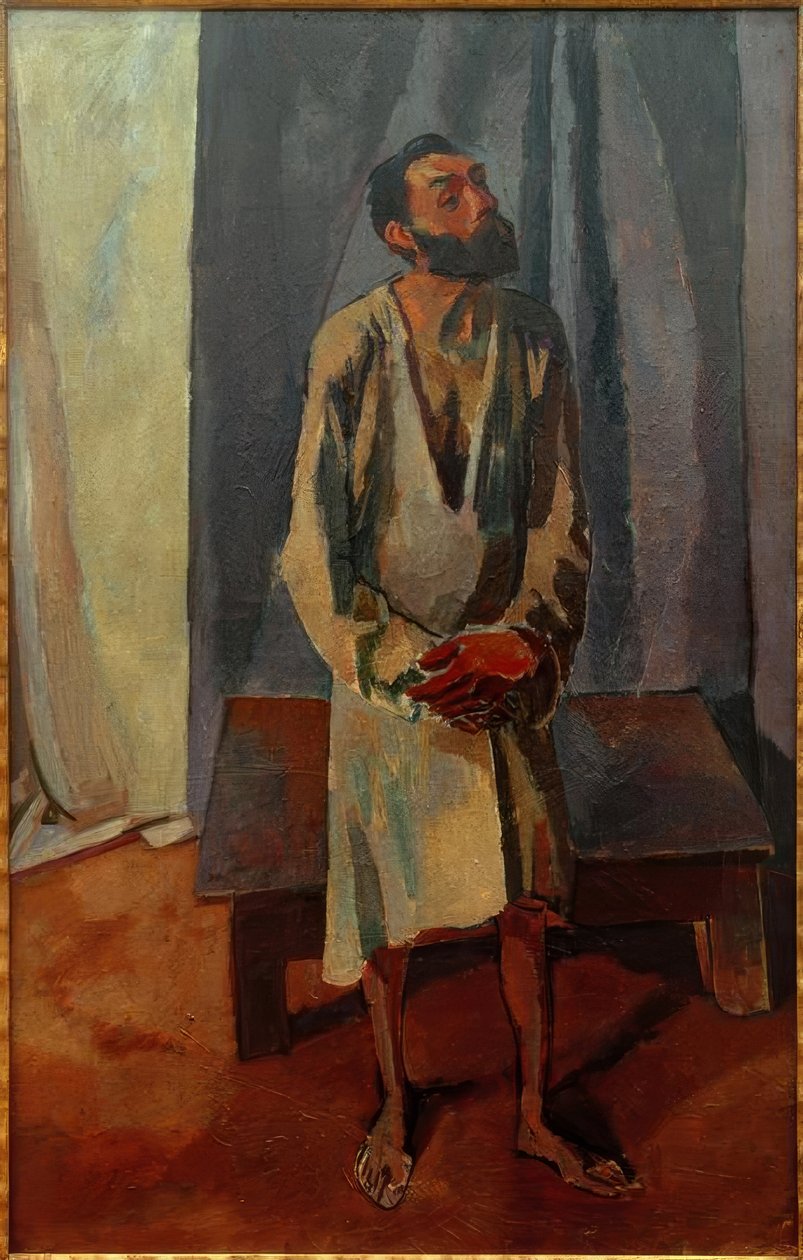 Mand i skjorte (modellen) af Albert Weisgerber