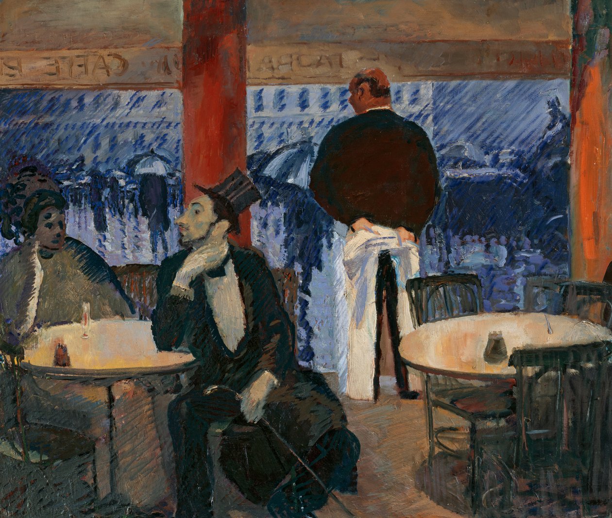 Pariser café af Albert Weisgerber