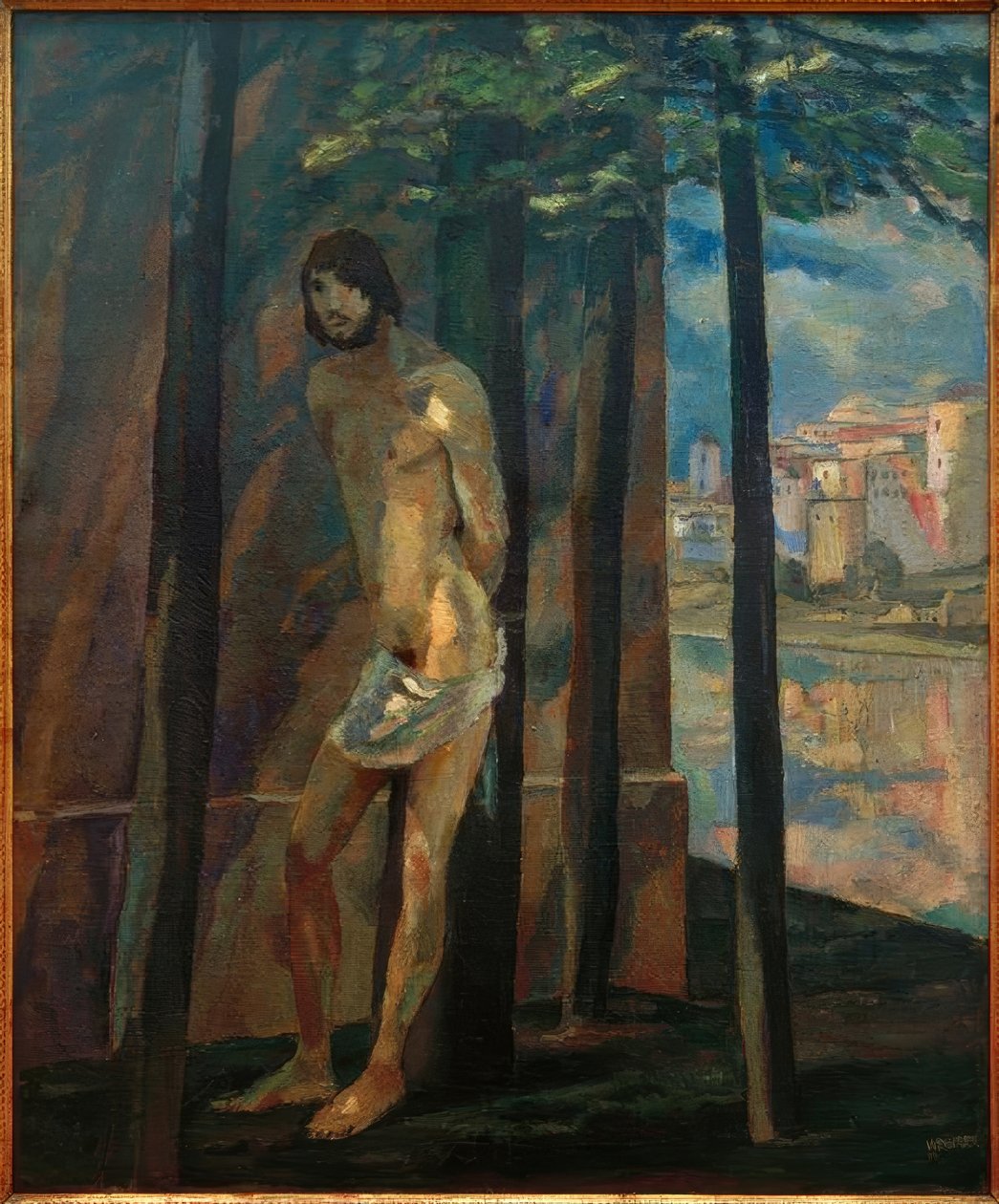 Sebastian på væggen af Albert Weisgerber