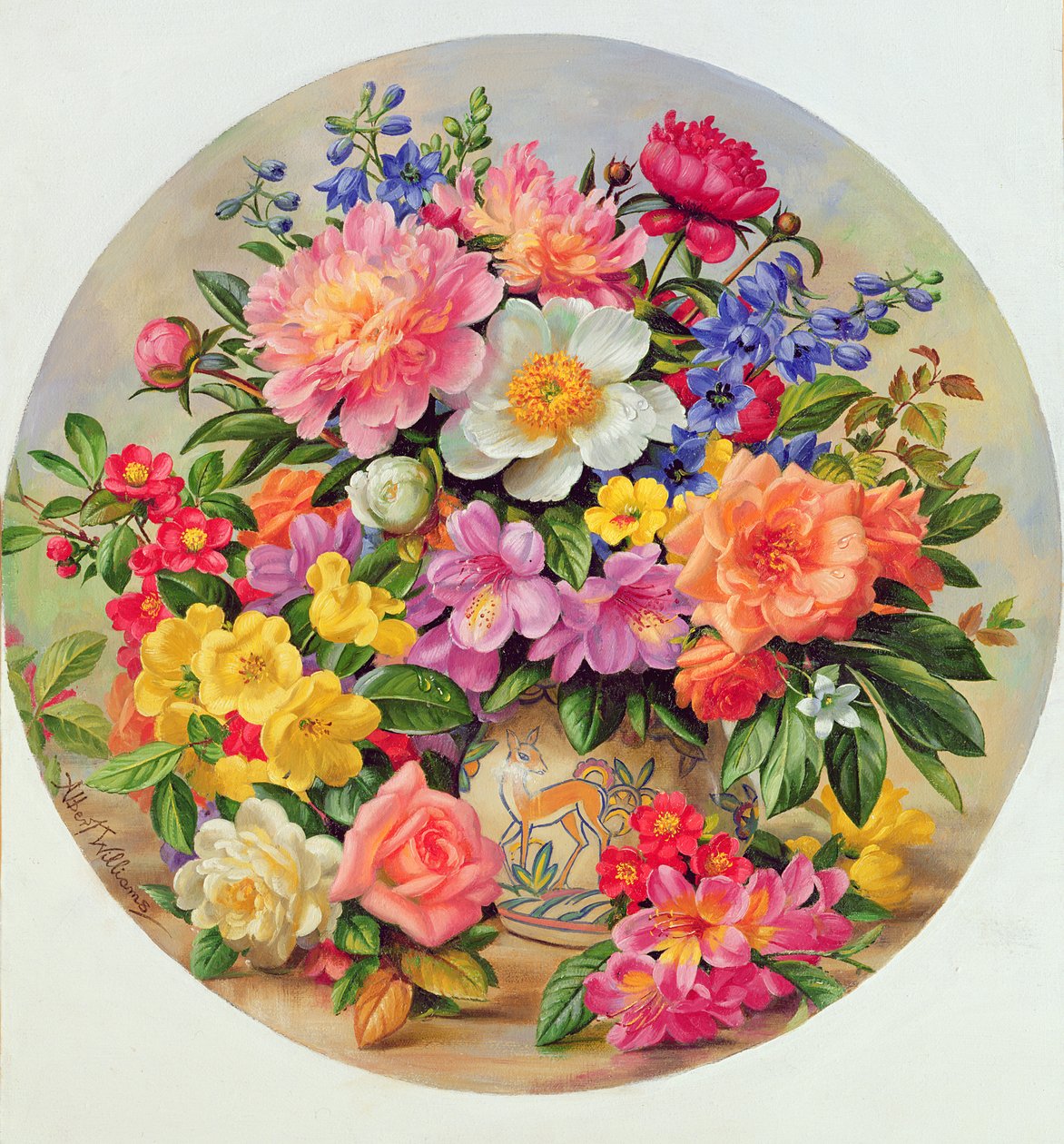 A405C Haveblomster i juli af Albert Williams
