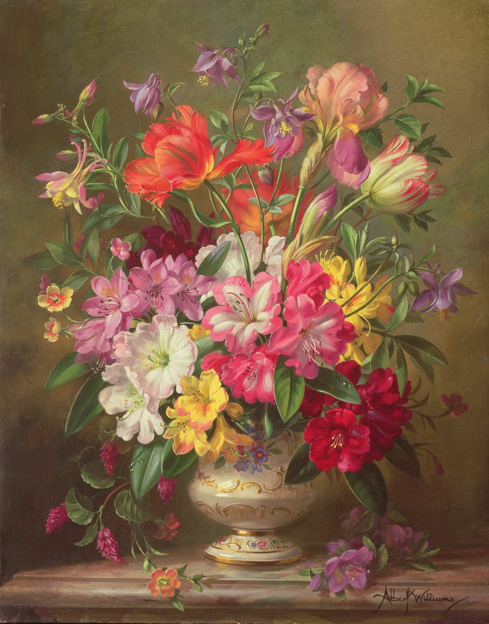 AB315 A Spring Floral Arrangement, 1996 af Albert Williams