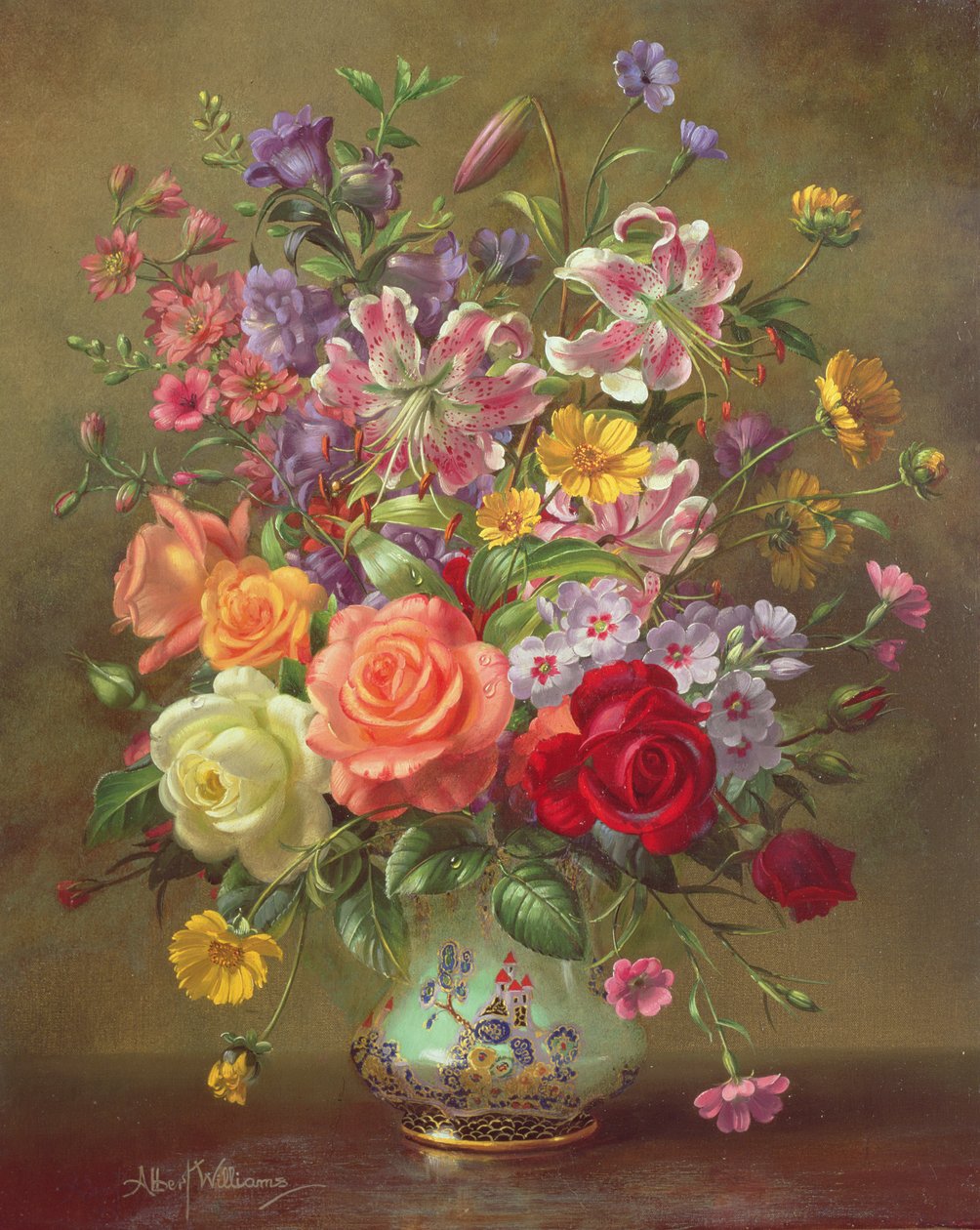 AB316 A Summer Floral Arrangement, 1996 af Albert Williams
