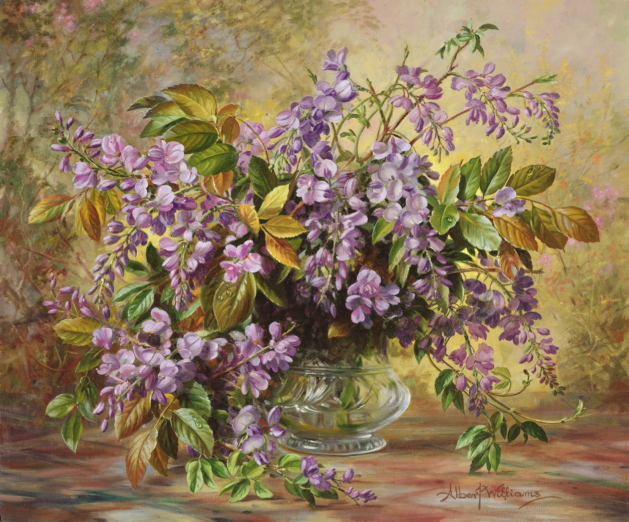 Fortryllende Junetide Wisteria af Albert Williams