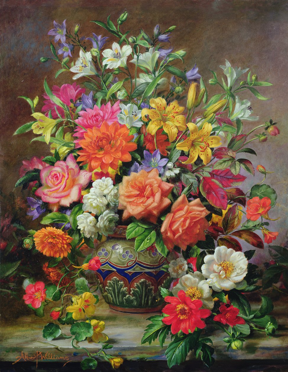 Septemberblomster, symboler på håb og glæde af Albert Williams