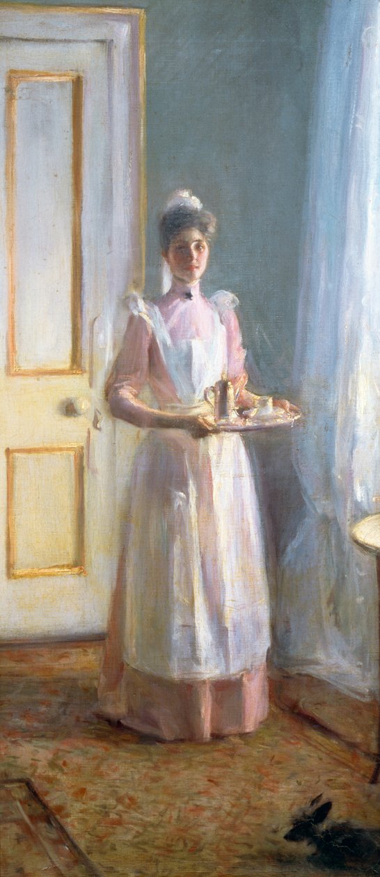 Tjeneren, ca. 1900 (olie på lærred) af Albert de Belleroche