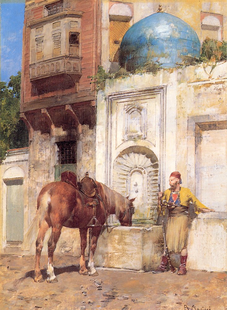 En labreuvoir af Alberto Pasini