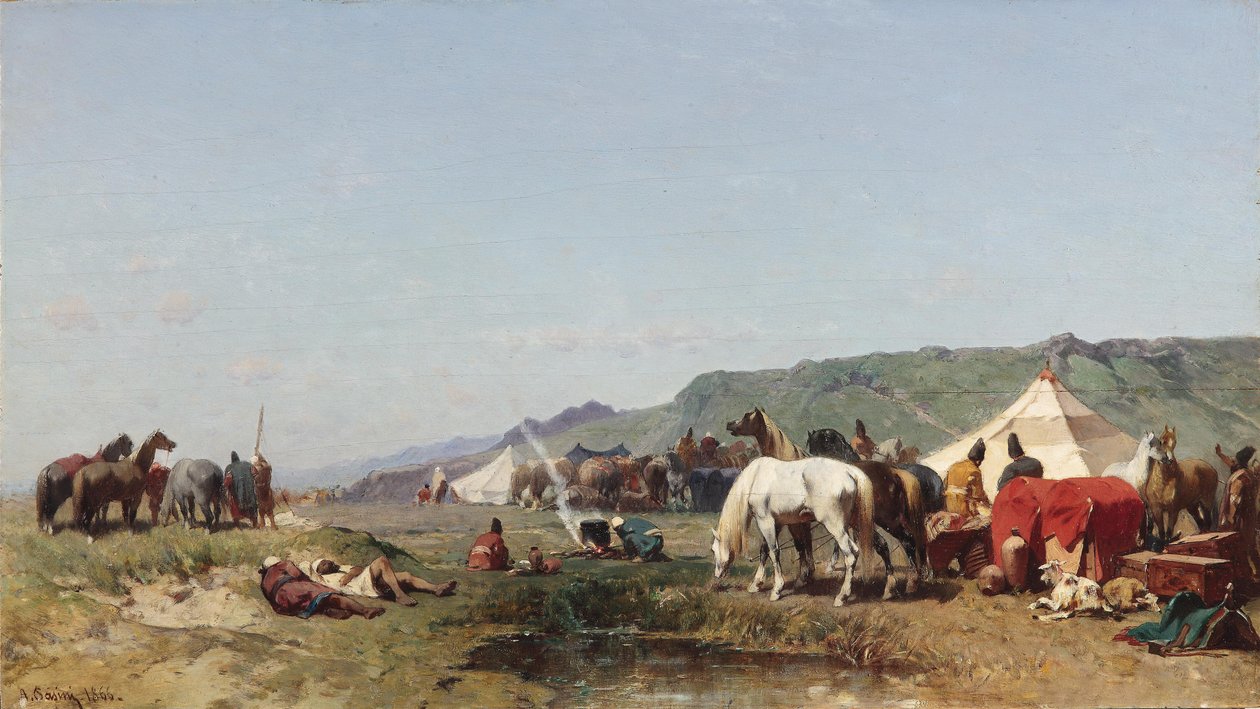 En arabisk lejr af Alberto Pasini