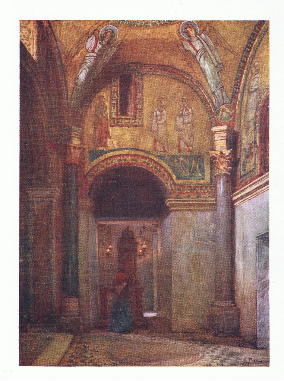 Kapel i San Zeno i S Prassede, fra Rom udgivet af A & C Black Ltd, 1925 af Alberto Pisa