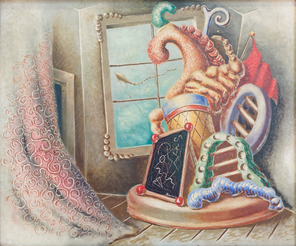Barndomsminder fra Athen af Alberto (1891 1952) Savinio