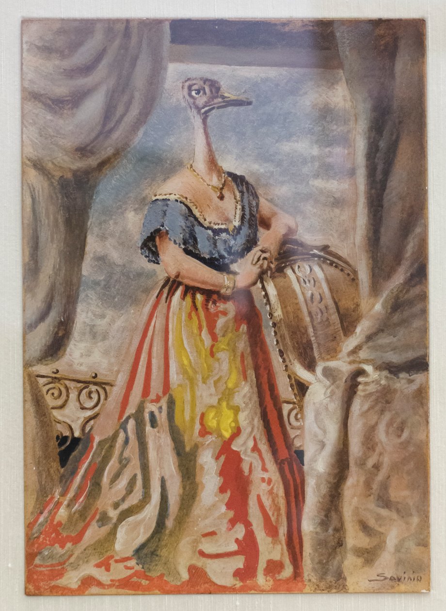 The Paper, ca. 1930-31 (tempera på pap) af Alberto (1891 1952) Savinio