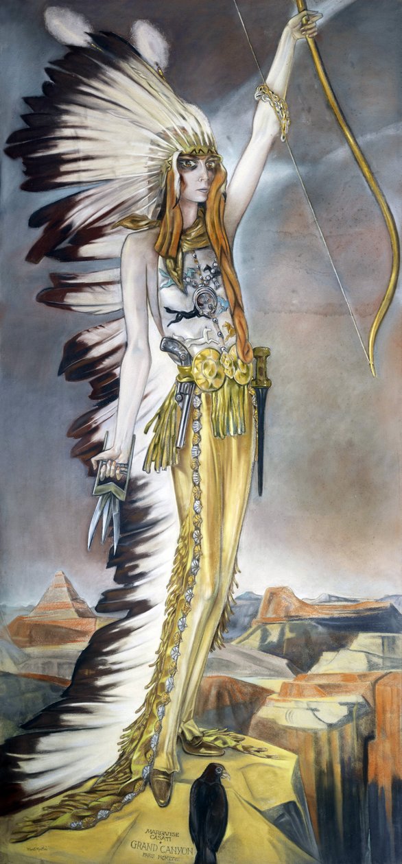 Marchesa Luisa Casati, Grand Canyon af Alberto Martini