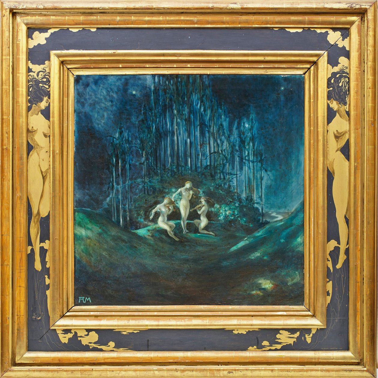 Nocturnal af Chopin (olie på lærred) af Alberto Martini