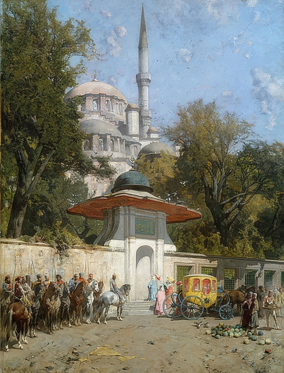 En moské. 1872 af Alberto Pasini