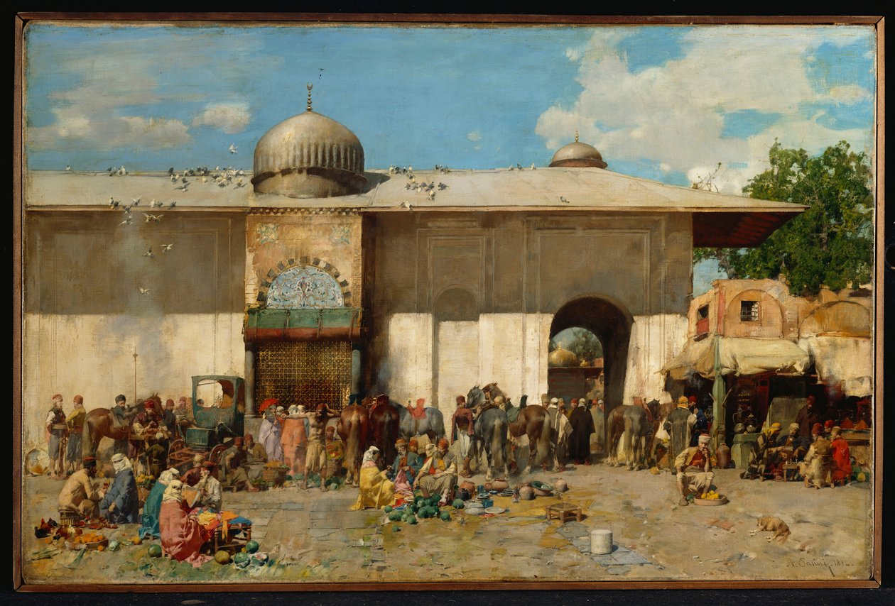 Orientalsk marked, 1884 af Alberto Pasini