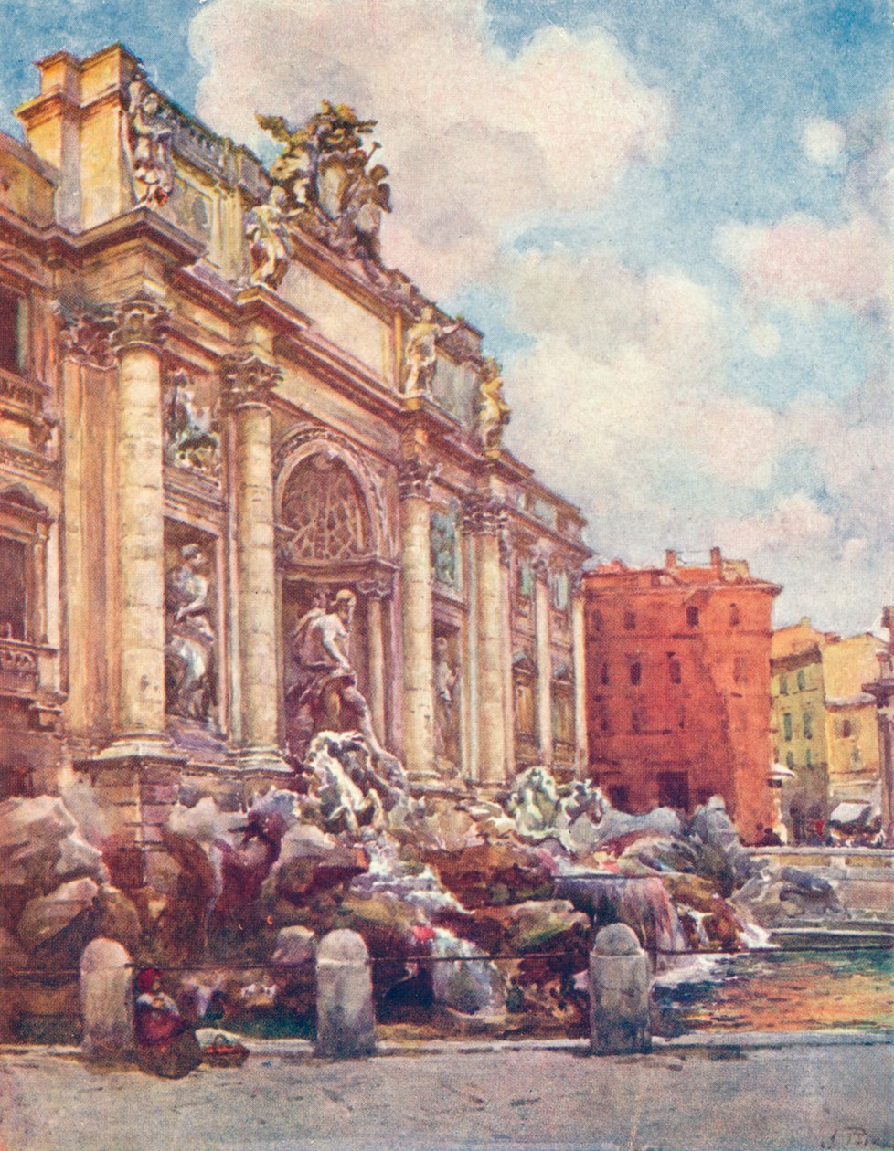 Trevi-fontænen, c1905 af Alberto Pisa
