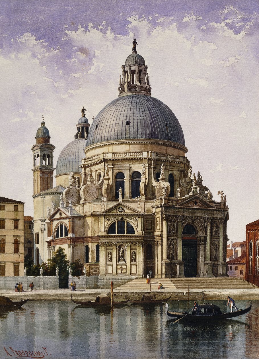 Santa Maria della Salute, Venedig af Alberto Prosdocini or Prosdocimi