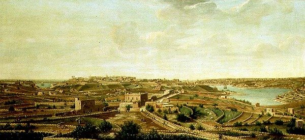 Udsigt over Valletta, Malta af Alberto Pullicino