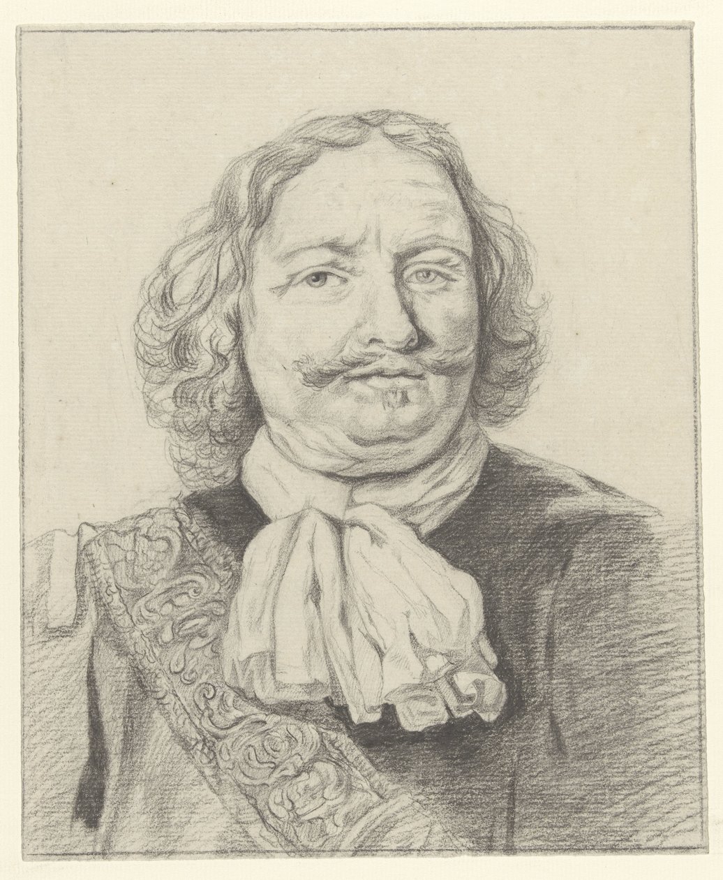 Portræt af Egbert Meussen Kortenaer af Albertus Brondgeest