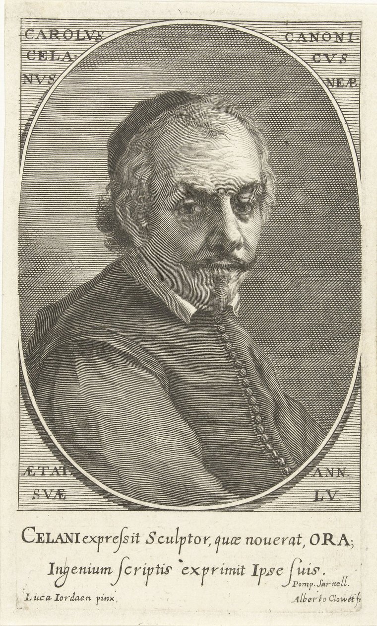 Portræt af Carolus Celanus af Albertus Clouwet