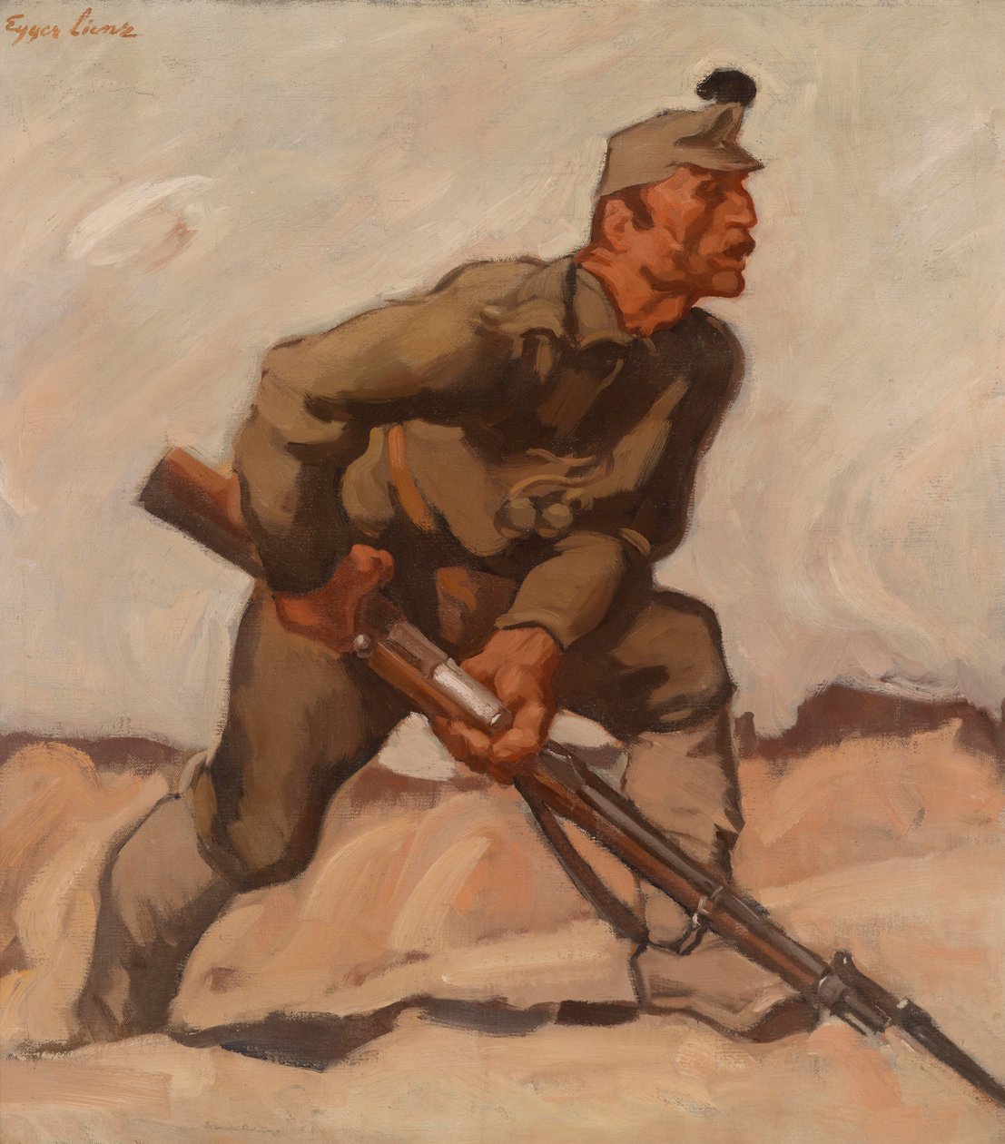 Kaiserschütze (Dolomitenwacht) af Albin Egger Lienz