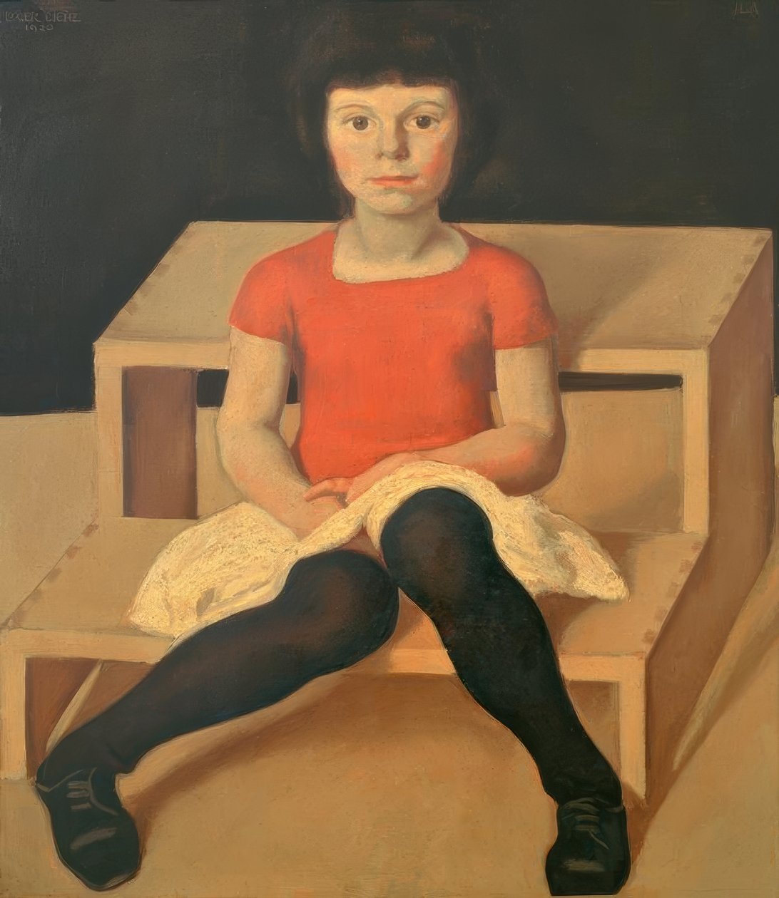 Ila, kunstnerens yngre datter af Albin Egger Lienz