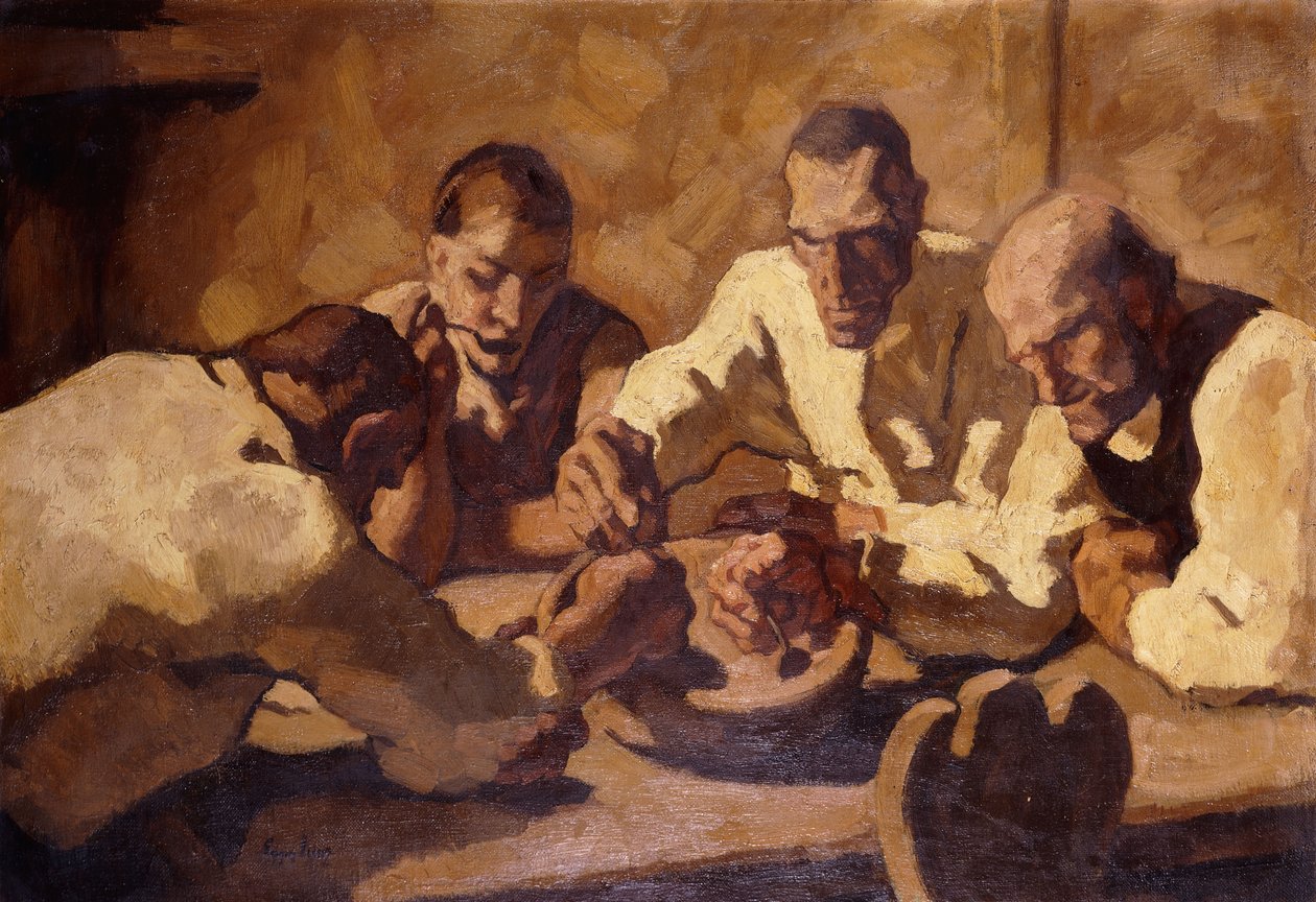 Måltidet af Albin Egger Lienz