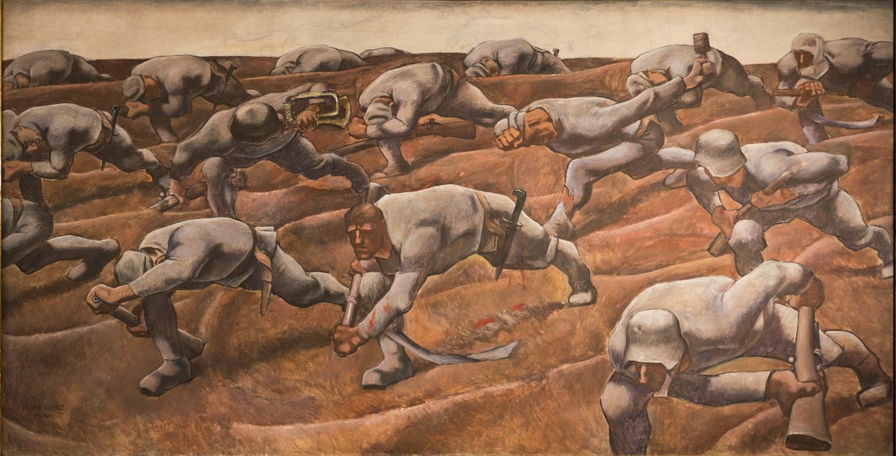 De navnløse, 1916. af Albin Egger Lienz