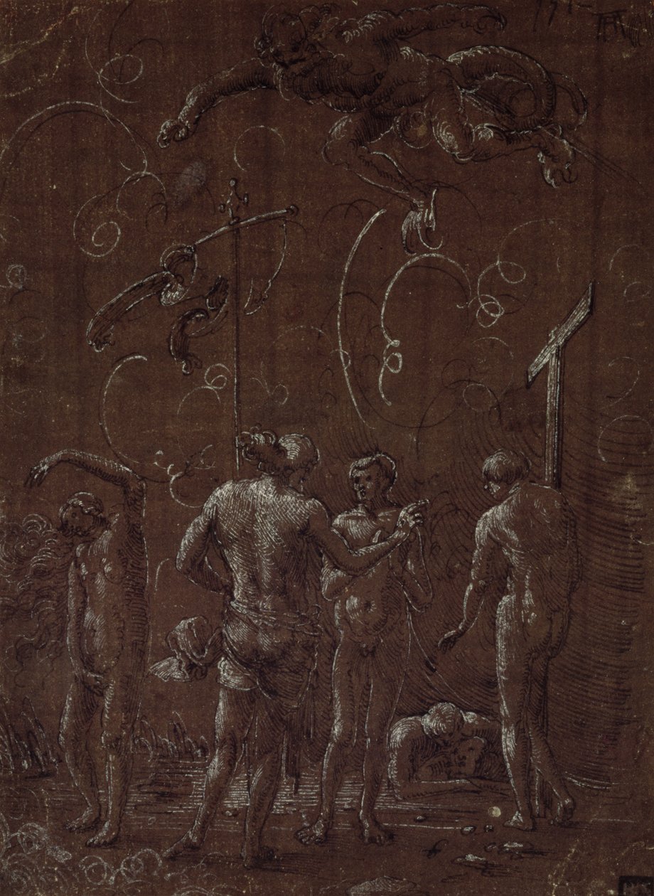 Kristus i Limbo, 1500-tallet af Albrecht Altdorfer